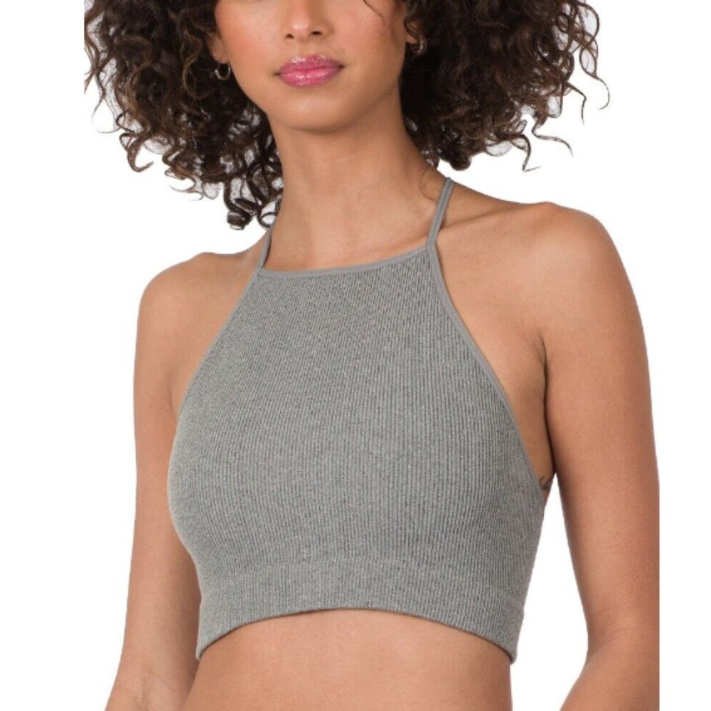 ZENANA Ribbed Seamless Cropped Cami Top - Picture 5 of 8